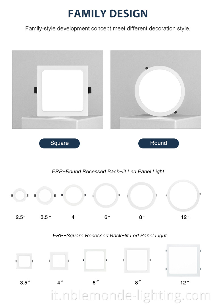 Pure White Plastic LED Ceiling Panel Light